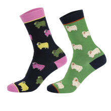 Aubrion Childrens/Kids Sheep Bamboo Socks (Pack of 2)