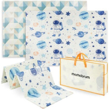 Tapis Enfant- Tapis d'éveil - MAMABRUM - MATA R19 SPACE - Réversible - 180x120 cm - Mousse XPE