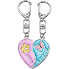 Best Friend Keychain Set – Matching Heart Puzzle