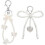 Pearl Bow Keychain for Women 2 pcs 1