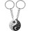Sun and Moon Keychain Set Yin Yang 2 pcs 1