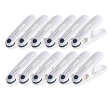 Windproof Clothes Hanger Clip Non-Slip Felt Plastic 1 Pack