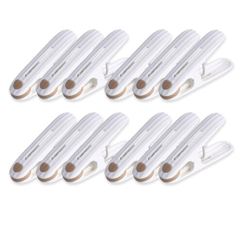 Windproof Clothes Hanger Clip Non-Slip Felt Plastic 1 Pack 1