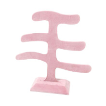 Earrings Holder Stand Flannel 3-Tier Jewelry Organizer