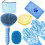 Dog Grooming Kit Brush Microfiber Towel Gloves Shedding 1