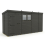 13x5 Pent Composite Shed Tanalised (Single Door, With Windows) 2