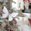 Silver Artificial Feather Butterfly Ornament 10 Inch 6
