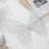 Silver Artificial Feather Butterfly Ornament 10 Inch 4