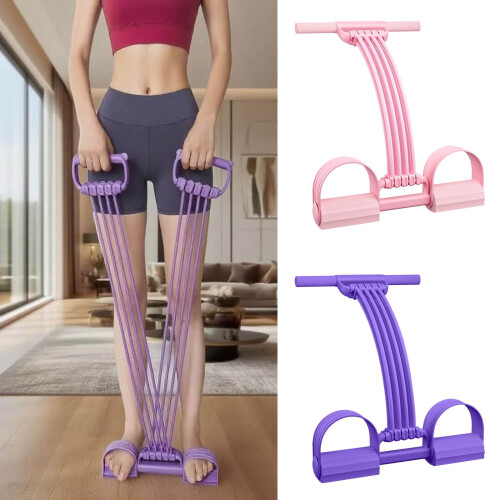 Foot Pedal Resistance Band 1 PC with Detachable Handles