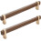 Wooden Cabinet Knobs Chinese Style Walnut 2 Pcs 1