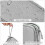 Travel Cable Organizer Bag Waterproof Grey Double-Layer 4