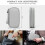 Travel Cable Organizer Bag Waterproof Grey Double-Layer 2