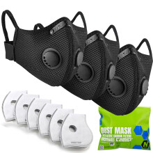 CAMP M Plus Dust Mask Reusable with 6 Activated Carbon