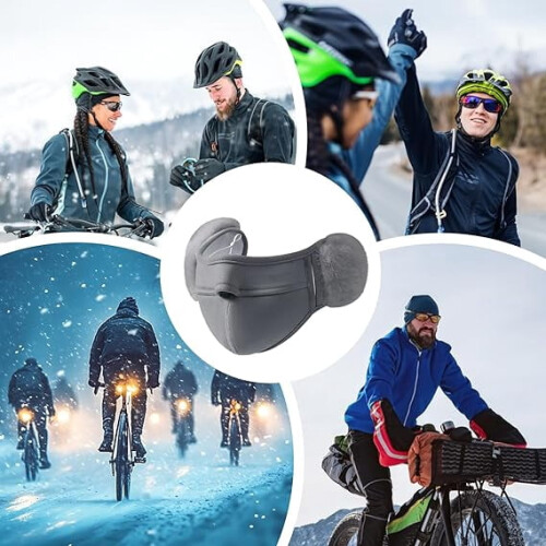 Winter Face Cover Wind Cold Protection Mask Grey 2 Pack 2