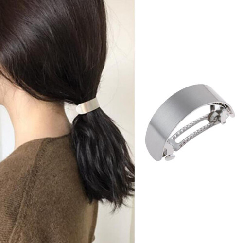 Golden Barrette Ponytail Holder for Women 2