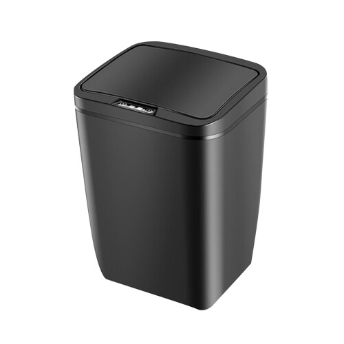 Elektrisk soptunna med lock, 12 liter, svart 1
