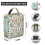Sac isotherme imperméable à motif hérisson (1 pièce) 2