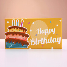 Coffret cadeau surprise d'anniversaire avec confettis et compartiment pour billets