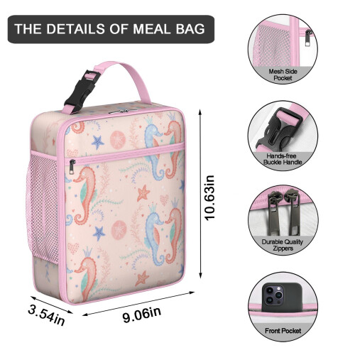 Thermo-Lunchbox mit Seepferdchenmuster, 12 l 1