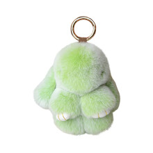 Portachiavi a forma di coniglietto di peluche, morbido e soffice, mini ciondolo a forma di coniglietto