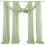 Chiffong Bröllopsbåge Draperingstyg Grönt2Panel 1