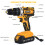 (2 Battery) Electric Cordless Drill Combi Driver 25+3 Torgue Options 11