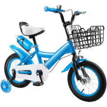 12 Inch Kids Bike with Training Wheels Disc Brake & Adjustable Seat Carbon Steel Frame Childrens Bicycle for 2/5 Years
