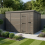 9x8 Pent Composite Shed Tanalised (Single Door, No Windows) 1