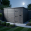 9x8 Pent Composite Shed Tanalised (Single Door, No Windows) 3