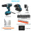 (2 Battery) 20V Cordless Hammer Drill Set Electric Impact Driver 12
