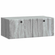 vidaXL Wall-Mounted TV Cabinet 78.5 x 41 x 30 cm Grey Sonoma