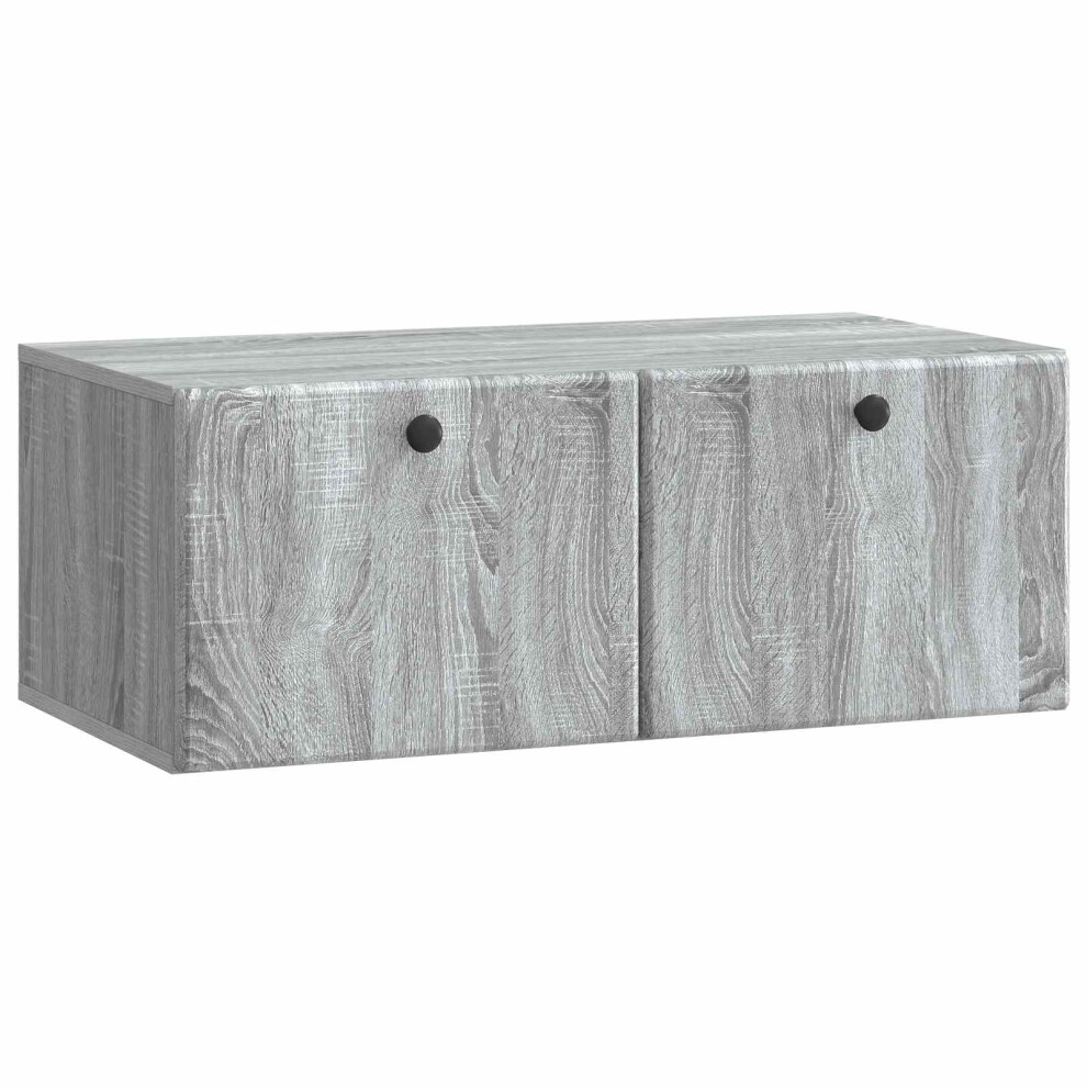 Vidaxl Wall-Mounted Tv Cabinet 78.5 X 41 X 30 Cm Grey Sonoma
