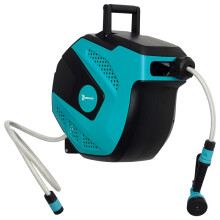Enrollador de manguera de pared de 15 m, giratorio 180, sistema de riego para jardín.