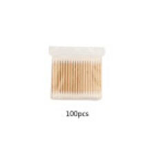 (100pcs/Bag)30100 Disposable Ultrasmall Cotton Swab Lint Free Micro Brushes Buds Wood