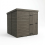 7x10 Pent Composite Shed Tanalised (Single Door, No Windows) 2