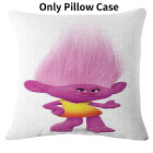 (Style I) Trolls Pillow Case Sofa Bed Car Cartoon Decoration Cushion Fashion Cover Gift
