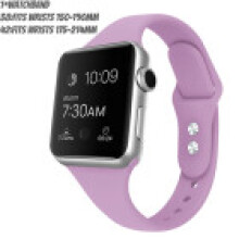 (Lavender,42mm)For Iwatch 38mm 42mm Strap Bracelet Band Sports Silicone Replace Color Solid