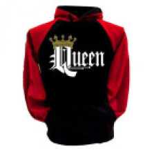 (Queen,XL)Herren Damen Hoodies Pullover King Queen Krone Paare passende Sweatshirts Pulli