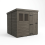 7x10 Pent Composite Shed Tanalised (Single Door, With Windows) 2