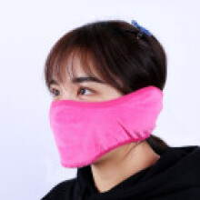 (Rose Red)Full Coverage Mask Windproof Ear Protection Outdoor Cycling Winter Multicolor