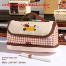 (Bread Sausage Dog) Pencil Trendy Cute Case With Cartoon Print Design For School Office And Gift
