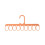 (Green)Durable Plastic Tie Holder With Cross Pattern For Closet And Wardrobe Organization 5