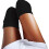 Women's Cotton Ankle and Thigh-High Compression Socks Black 3