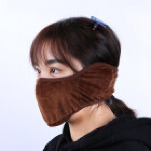 (Coffee)Full Coverage Mask Windproof Ear Protection Outdoor Cycling Winter Multicolor