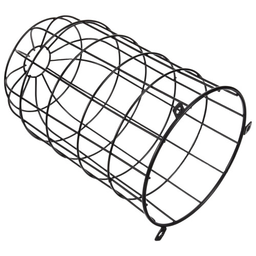 Iron Wire Lampshade Frame Pendant Light Black 2