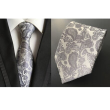 Men's Paisley Jacquard Woven Tie Wide 58"