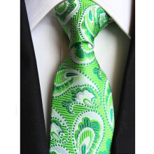Men's Paisley Flower Necktie for Wedding and Business