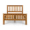 Amsterdam Solid Oak High Footend 150cm Kingsiz Bed 6