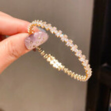 (Style 4) Minimalist Gold Plated Zircon Jewelry Bracelet For Ladies Gift Wear And Daily