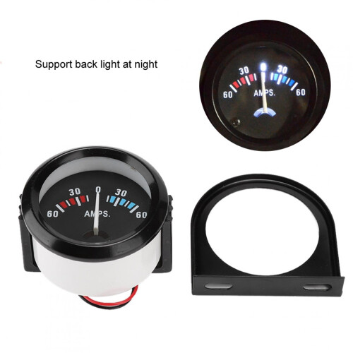 2 Inch 52mm Car Ammeter Voltmeter 60-0-60A